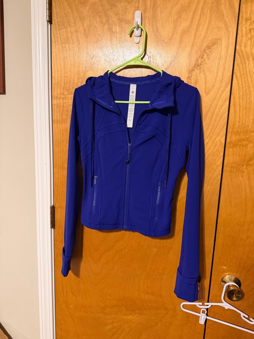 Lululemon Define Cropped Hooded Jacket Nulu in Deep Sea Blue - Picture 2 of 8